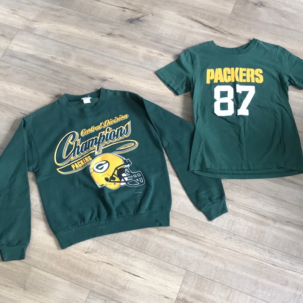 Packers Crewneck Sweatshirt and womens tee